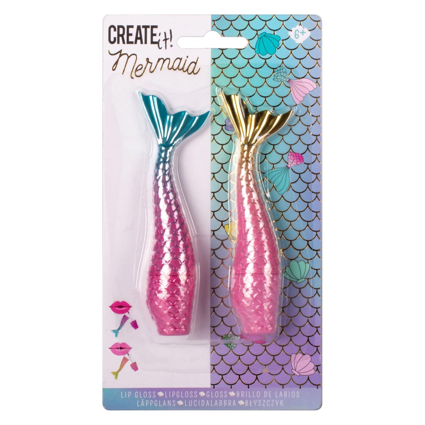 ¡Canenco lo crea! brillo de labios de sirena, 2 uds.