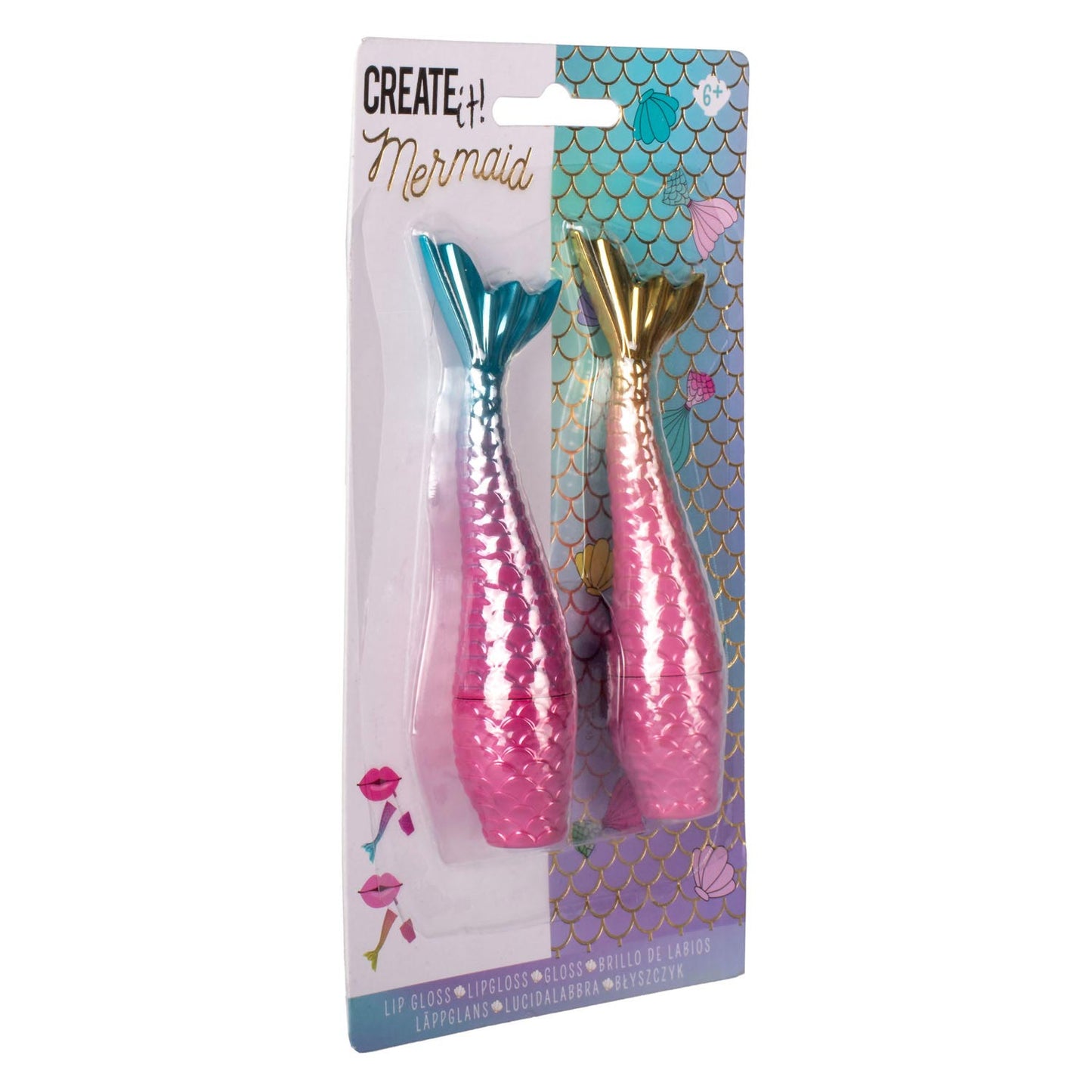 ¡Canenco lo crea! brillo de labios de sirena, 2 uds.