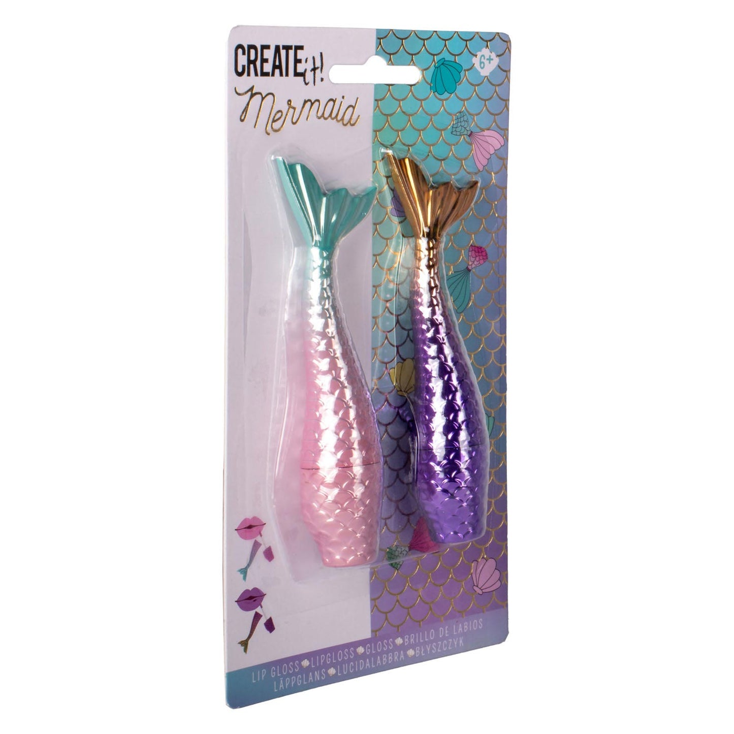 ¡Canenco lo crea! brillo de labios de sirena, 2 uds.