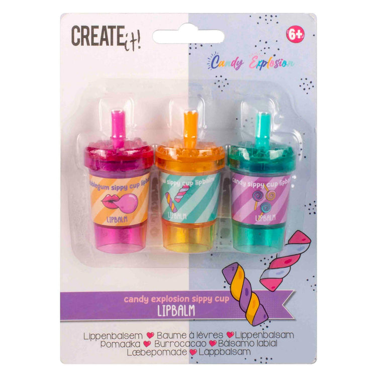 Crealo! Balsamo labbra Candy Explosion, 3 pz.