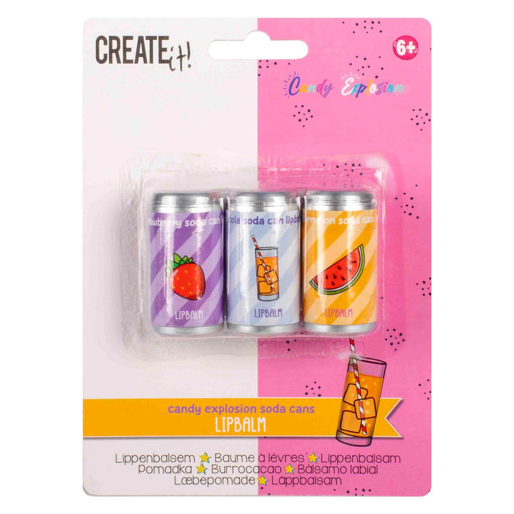 Crealo! Balsamo labbra Candy Explosion, 3 pz.