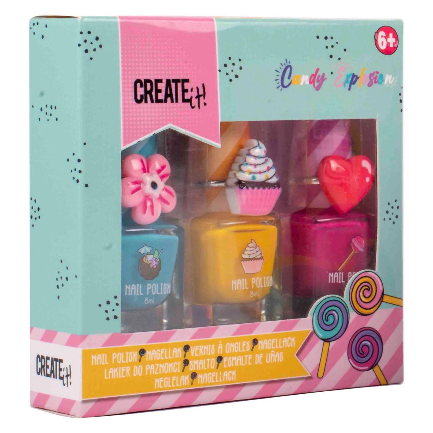 Crea! Smalto per unghie Explosion Candy, 3 °.