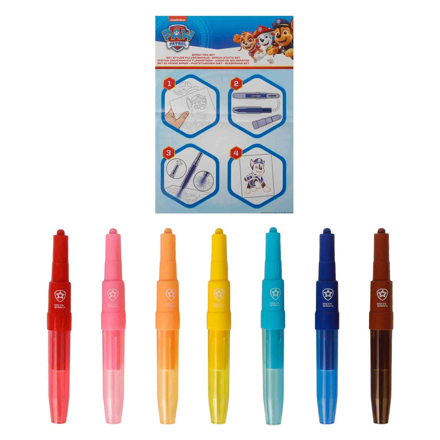 Canenco paw patrol blaaspennen set