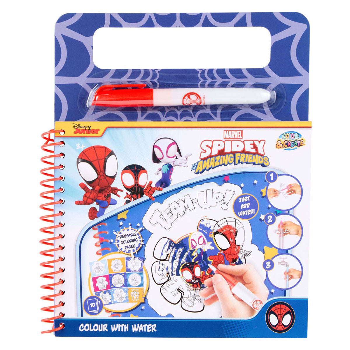 Libro para colorear de agua de araña canenco