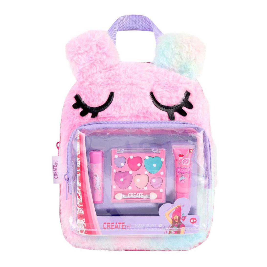 Merkloos sans marque create it! make-up set in fluffy rugtas