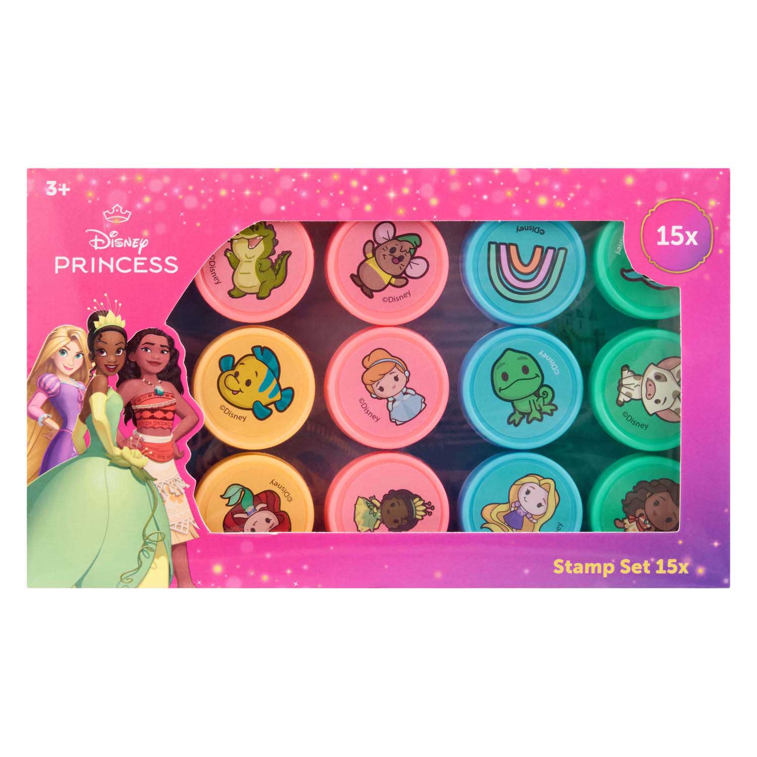 Set timbri Canenco principesse Disney, 15pz.