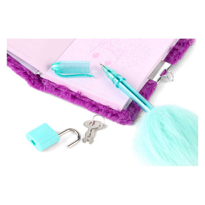 Diario de peluche de la casa de muñecas de Canenco Gabby con bolígrafo de peluche