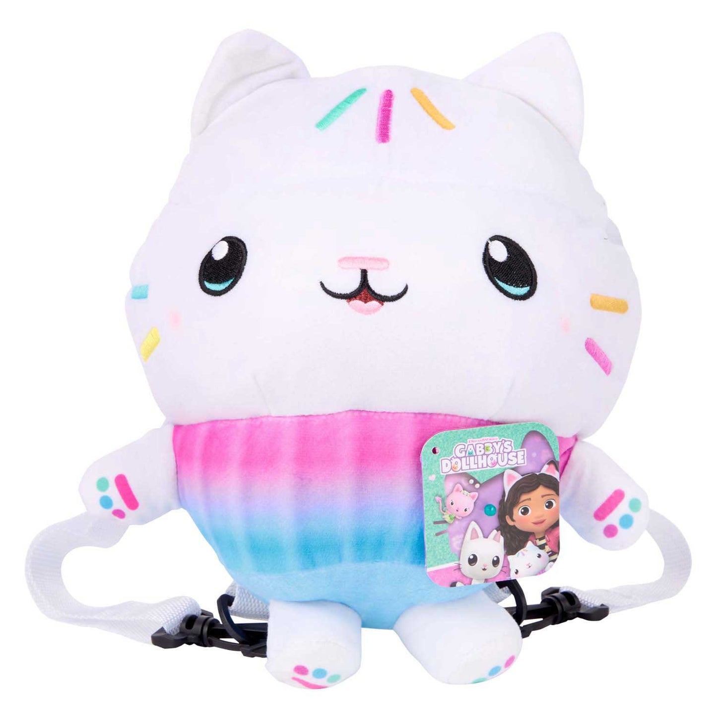 Canenco mochila casa de muñecas gabby peluche 3d cakey