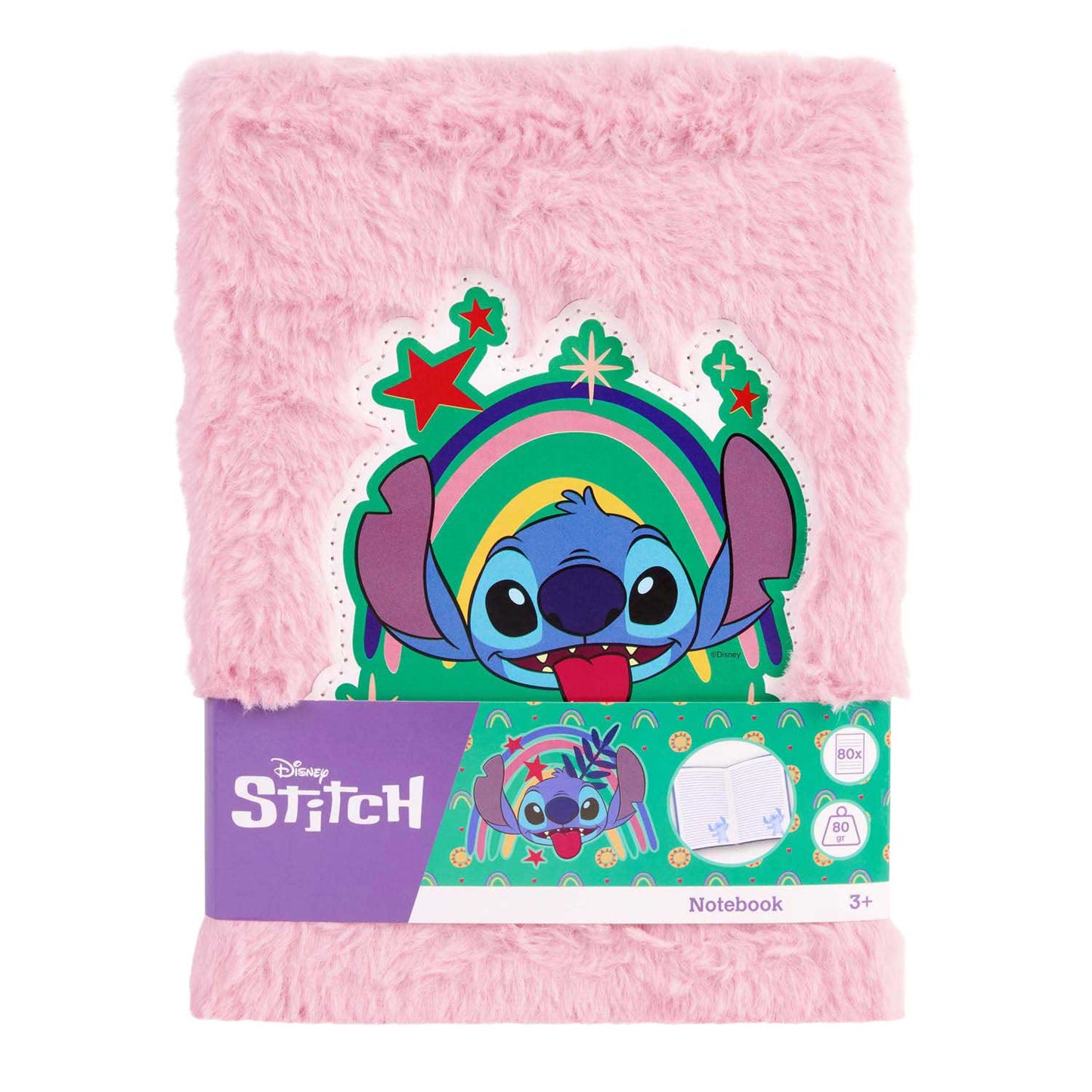 Cuaderno de peluche punto Canenco rosa