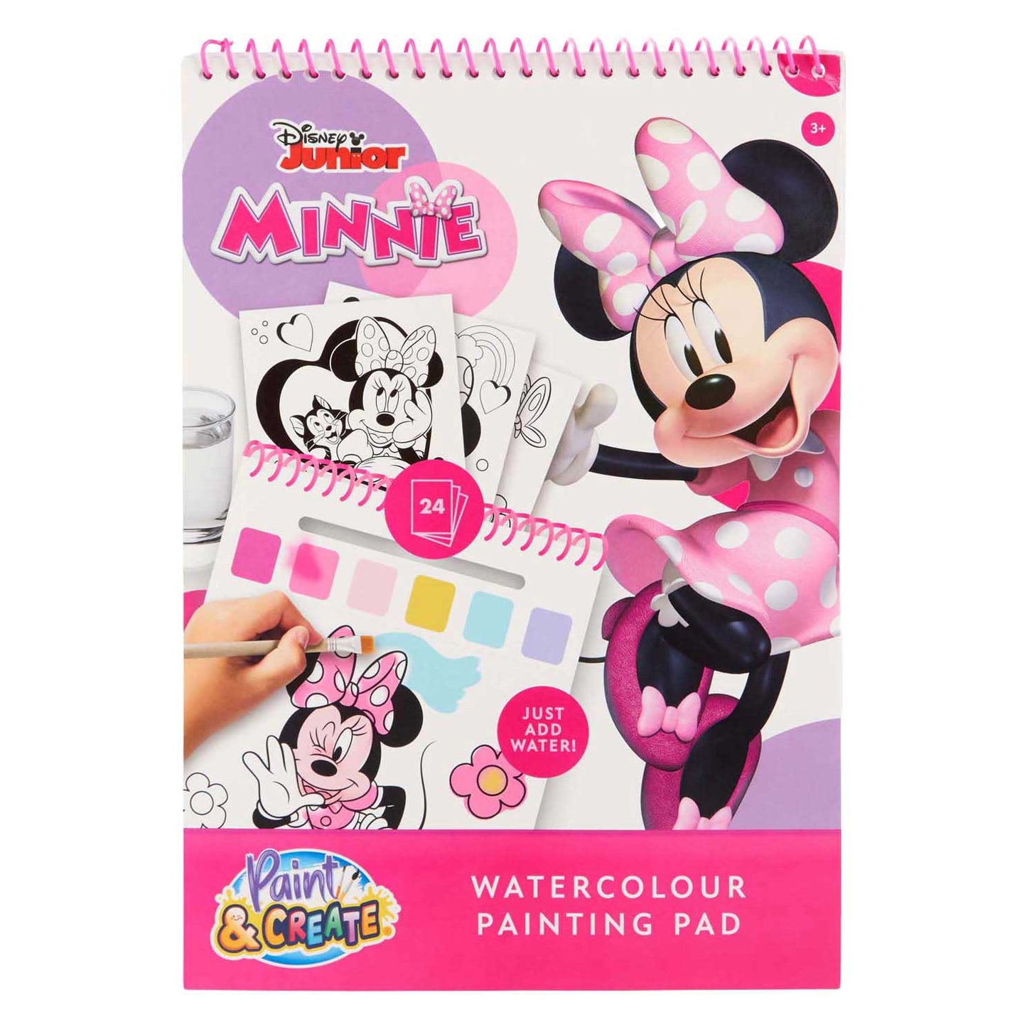 Juego de pintura al agua Canenco Minnie Mouse - incl. cepillo