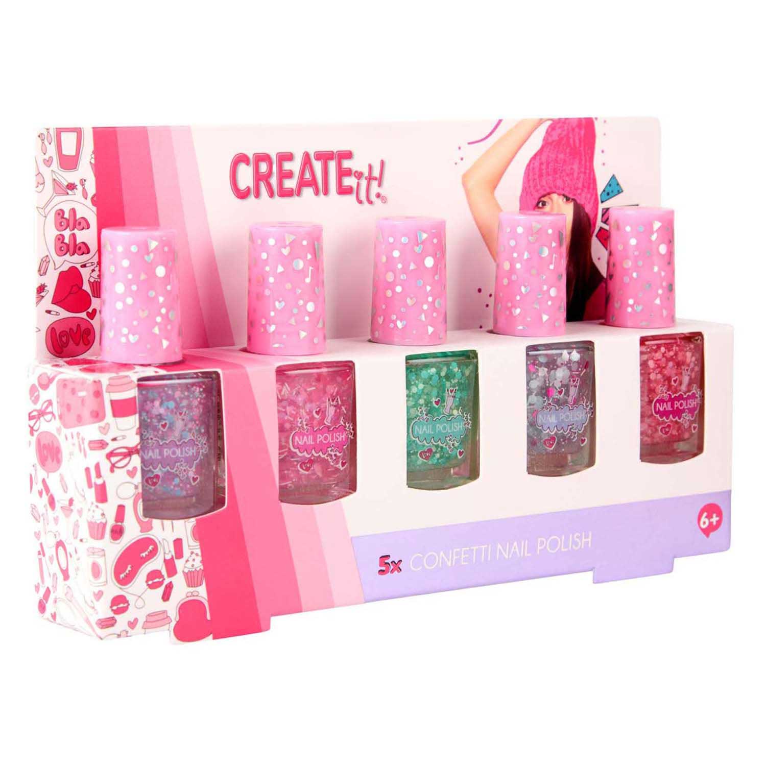 ¡Canenco lo crea! confeti de esmalte de uñas - 5 uds.