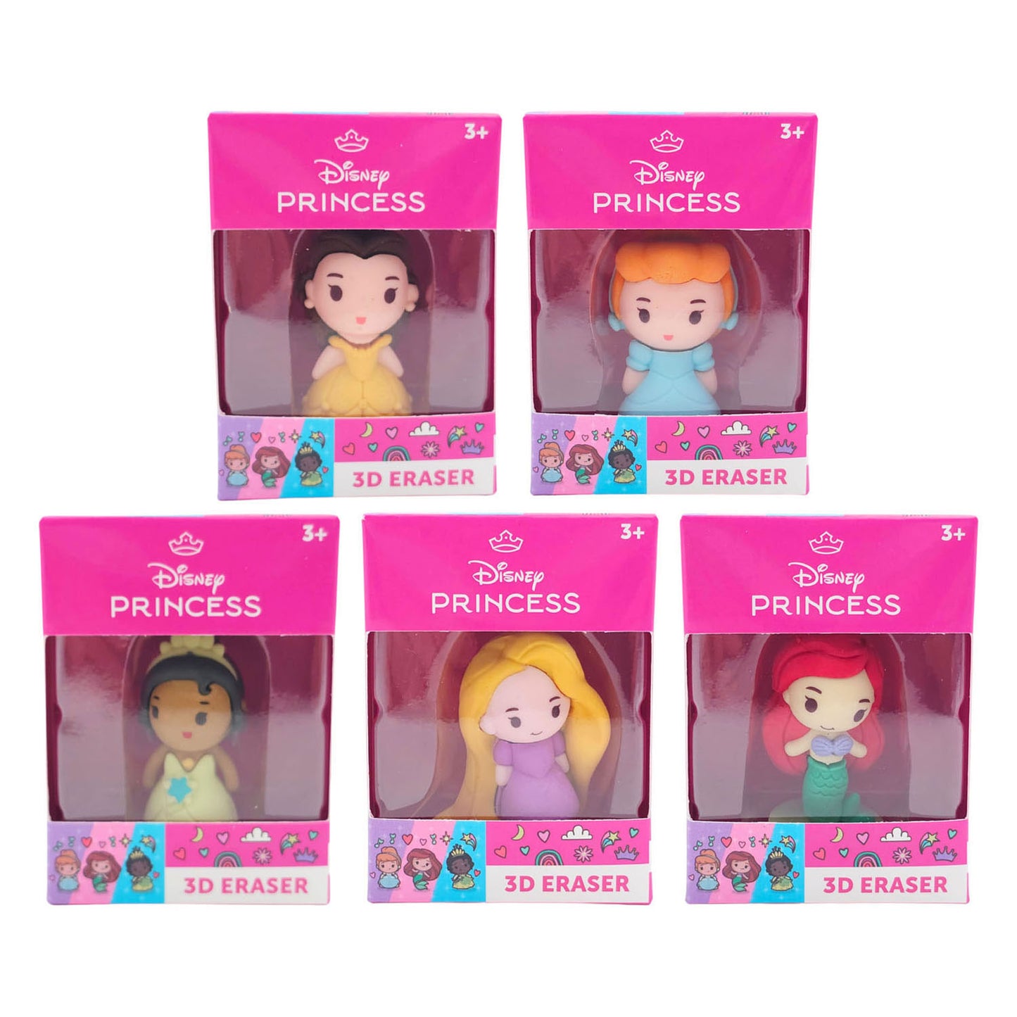 Goma 3d princesas disney canenco