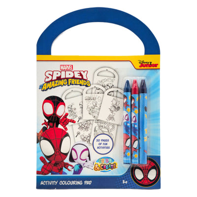 Libro de actividades Canenco Spidey - incl. 3 lápices de colores