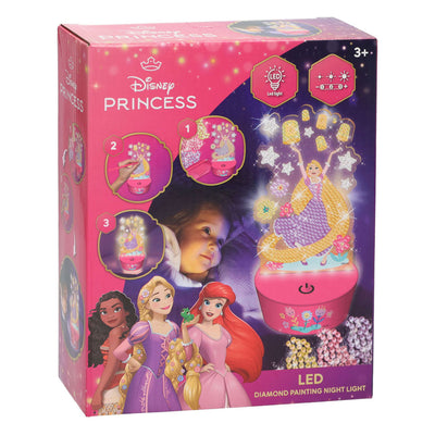 Canenco lámpara de noche con pintura de diamantes princesas de disney