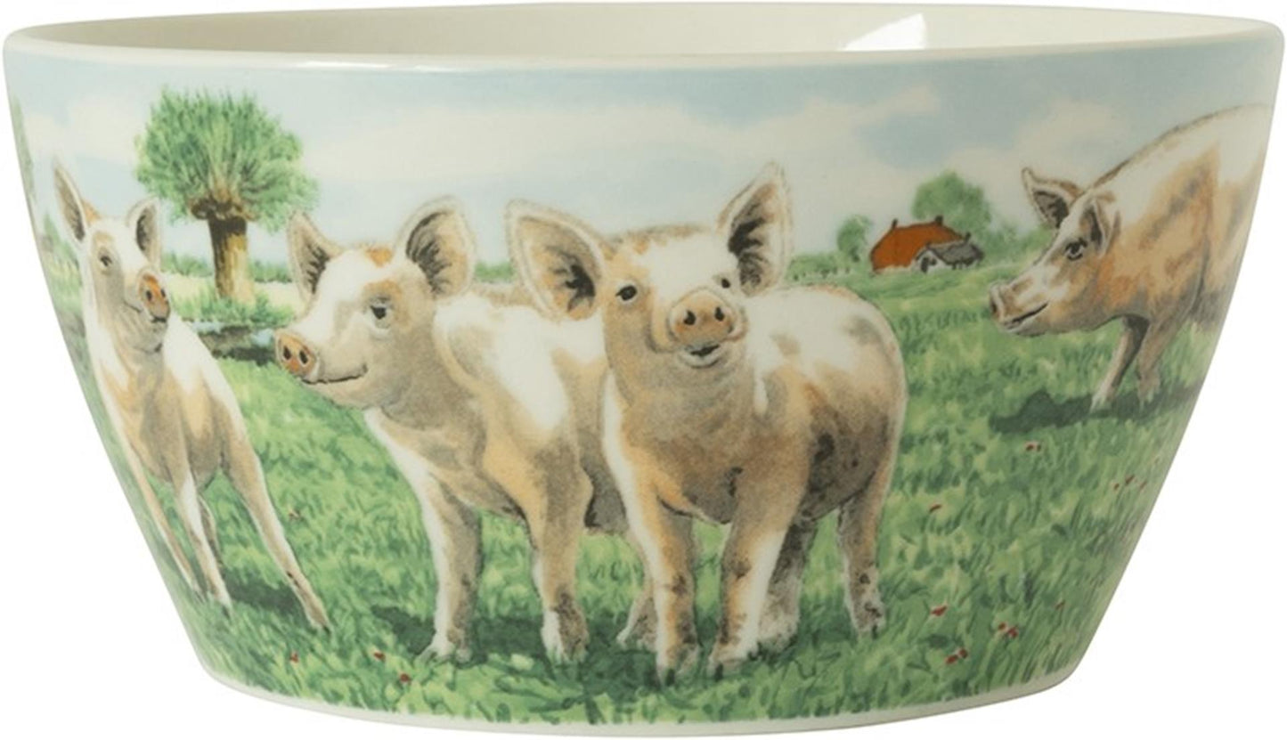 Wiebe van der zee Wiebe's Farm Ciotola Maiale ø13cm 6 pz