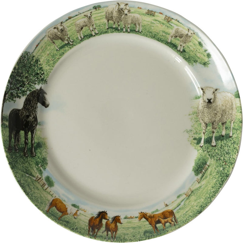 Wiebe van der Zee Plato granja de Wiebe caballo oveja ø25cm 6uds