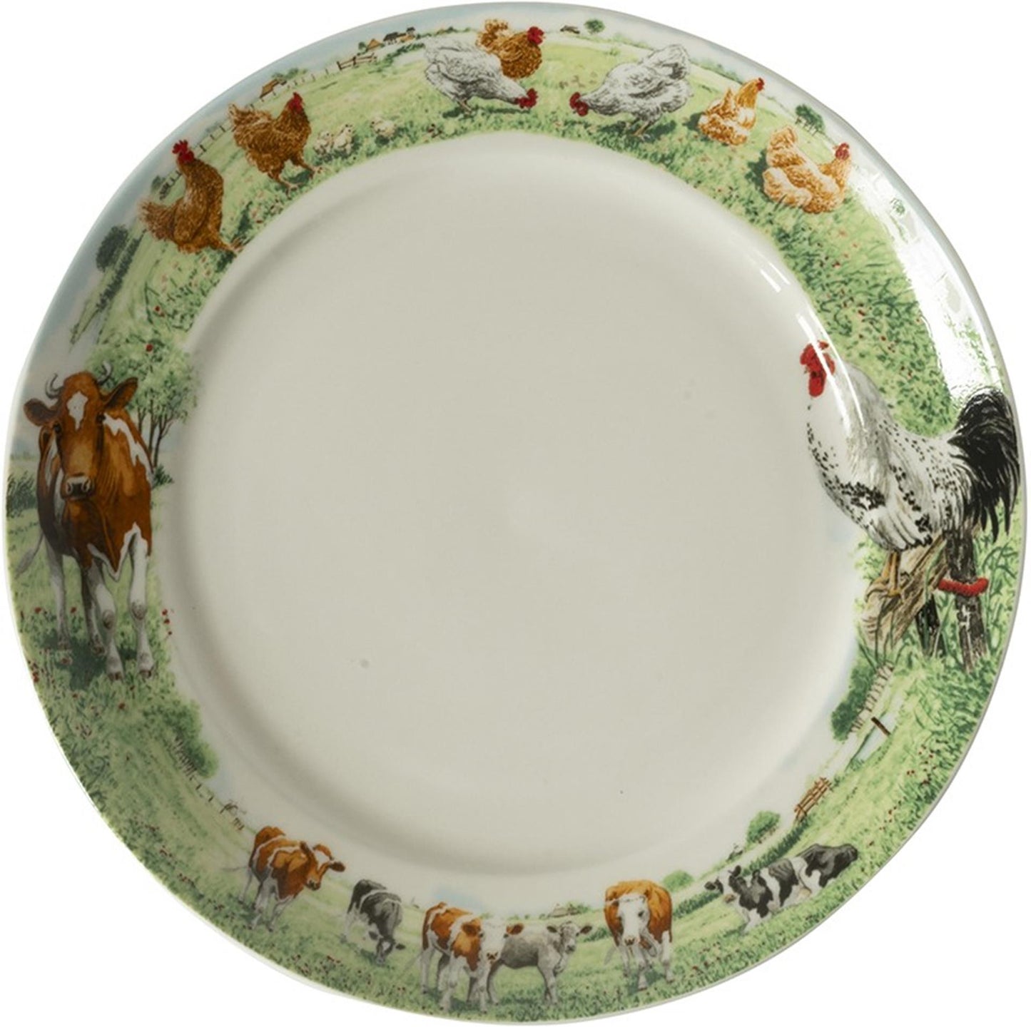 Wiebe van der Zee Plato granja de Wiebe vaca pollo ø21cm 6uds