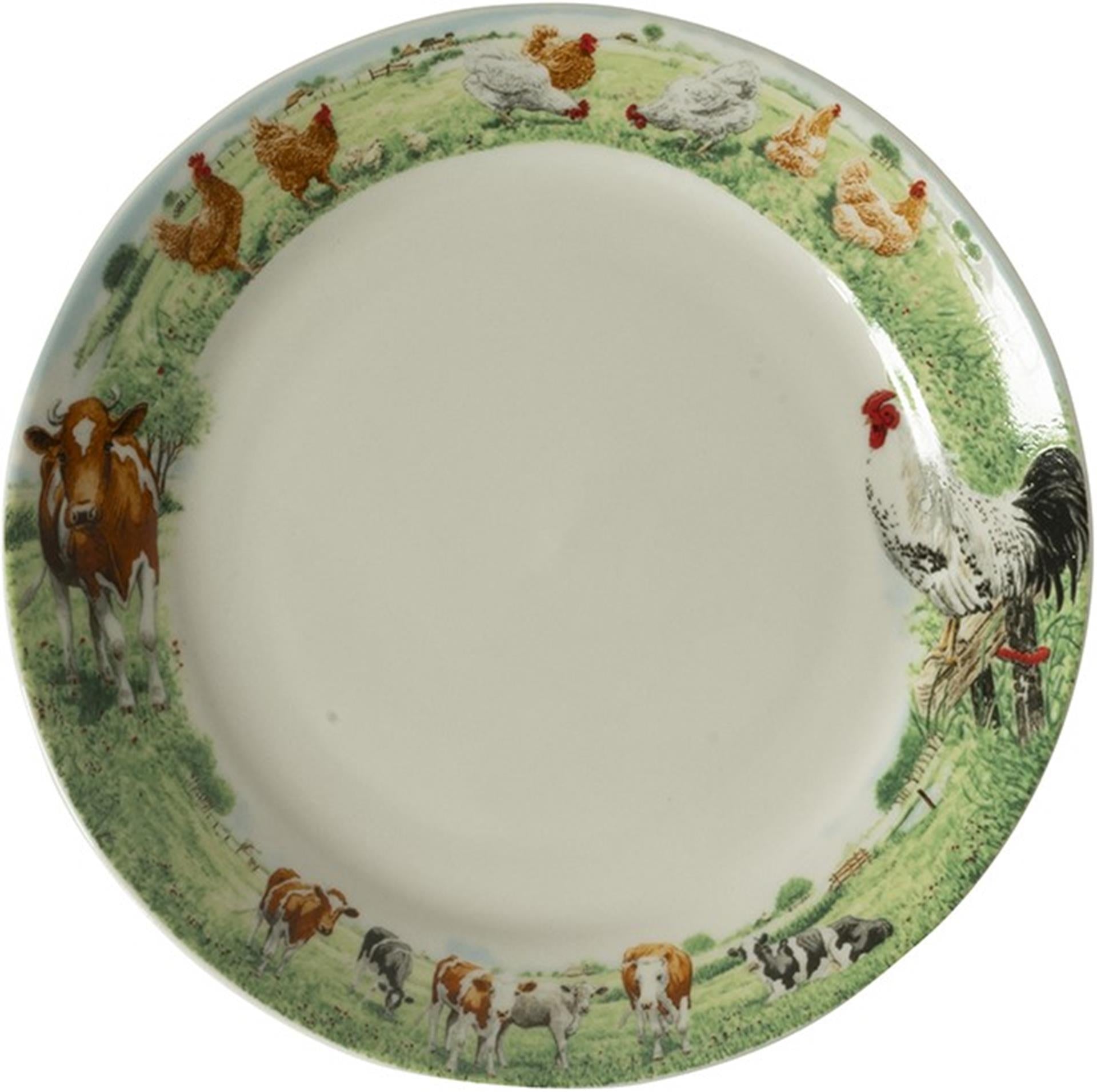 Wiebe van der Zee Plato granja de Wiebe vaca pollo ø18cm 6uds