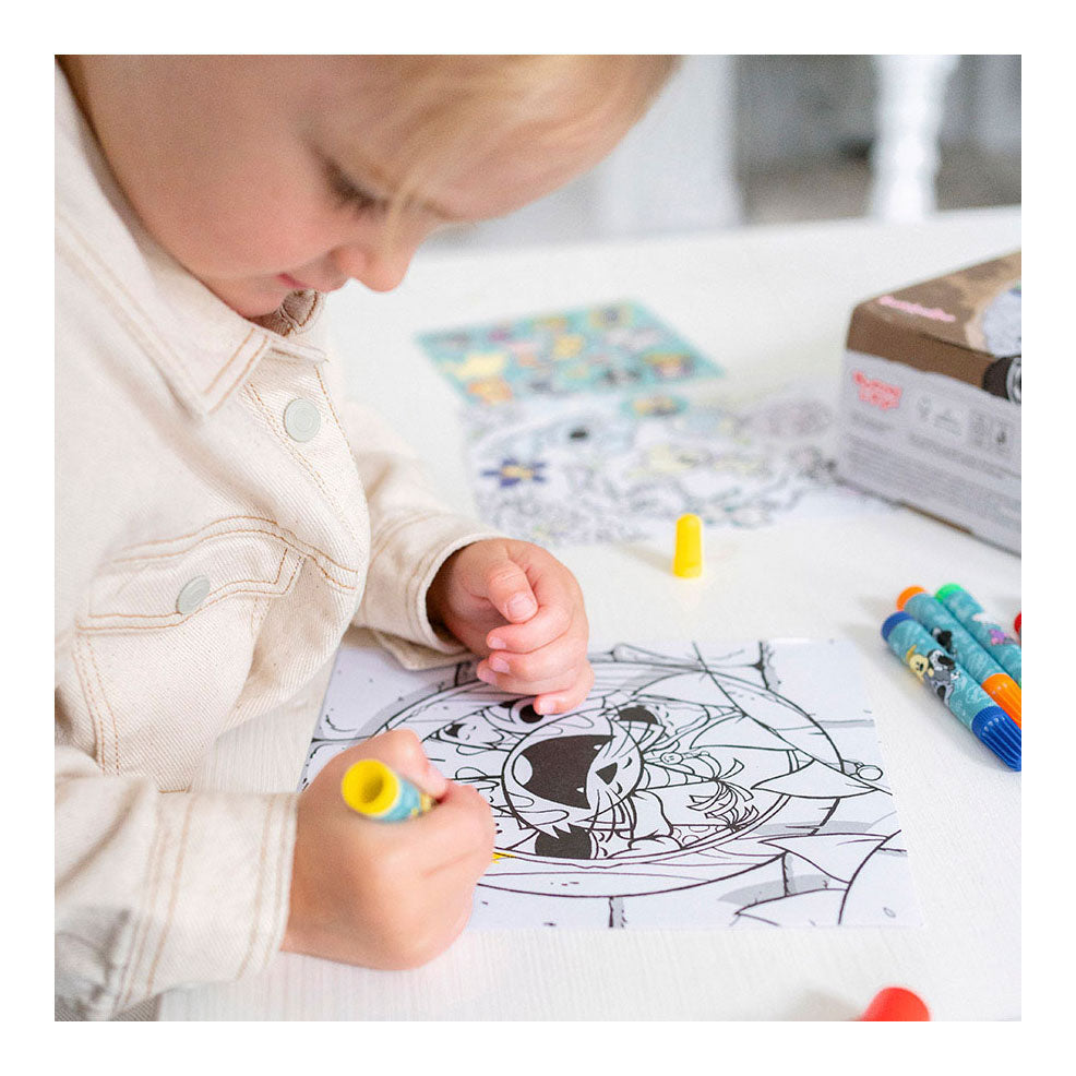 Bambolino woezel pip xl knutselkoffer met knutselbenodigheden, creatief speelgoed jongens en meisjes - junior vanaf 3 jaar - toys - knutselbox knutselpakket cadeau tip