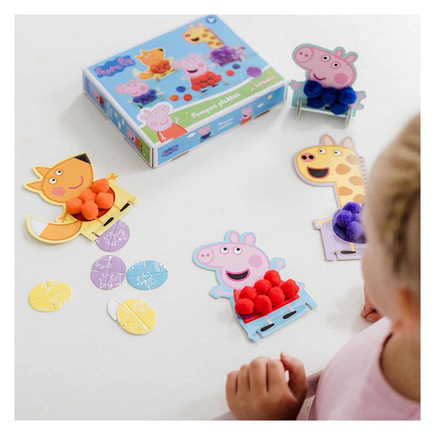 Bambolino toys peppa pig pompom plakken