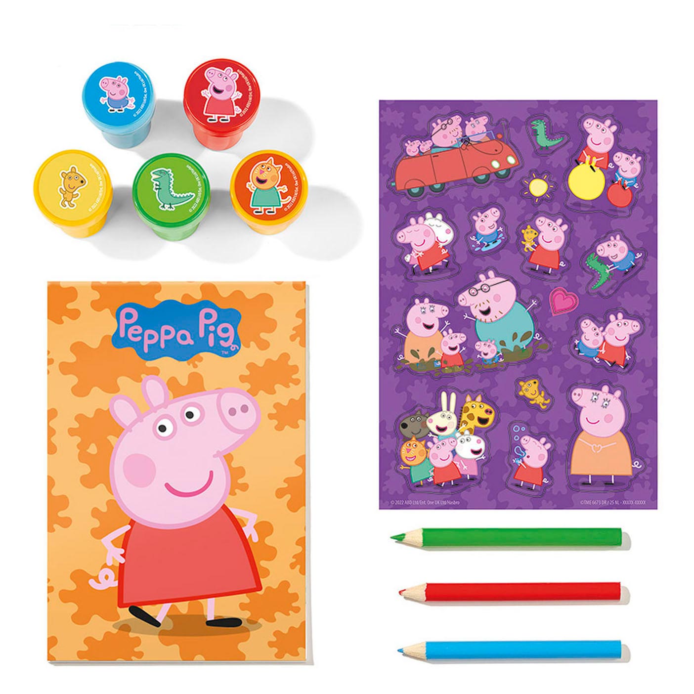 Juego de sellos creativos de Peppa Pig