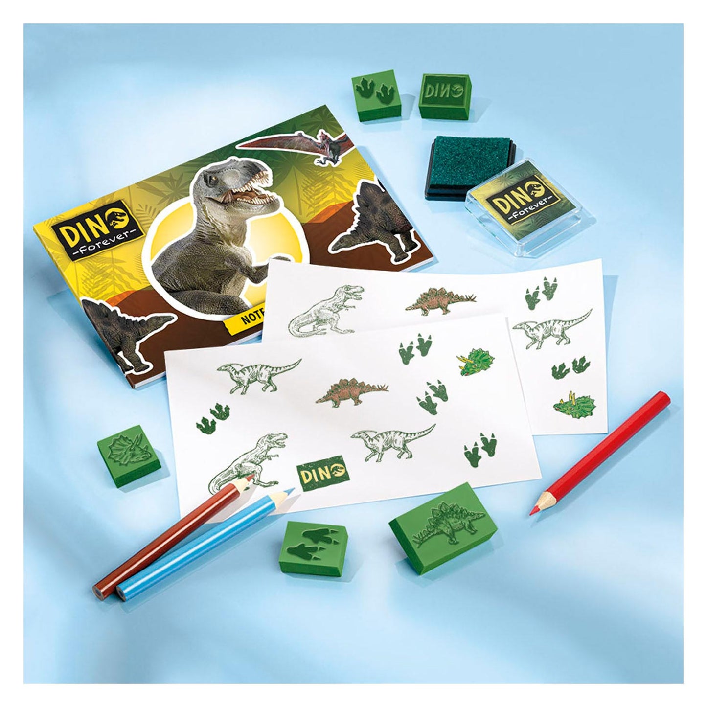 Totum Dino Forever - Juego de creatividad de yeso y color 2in1