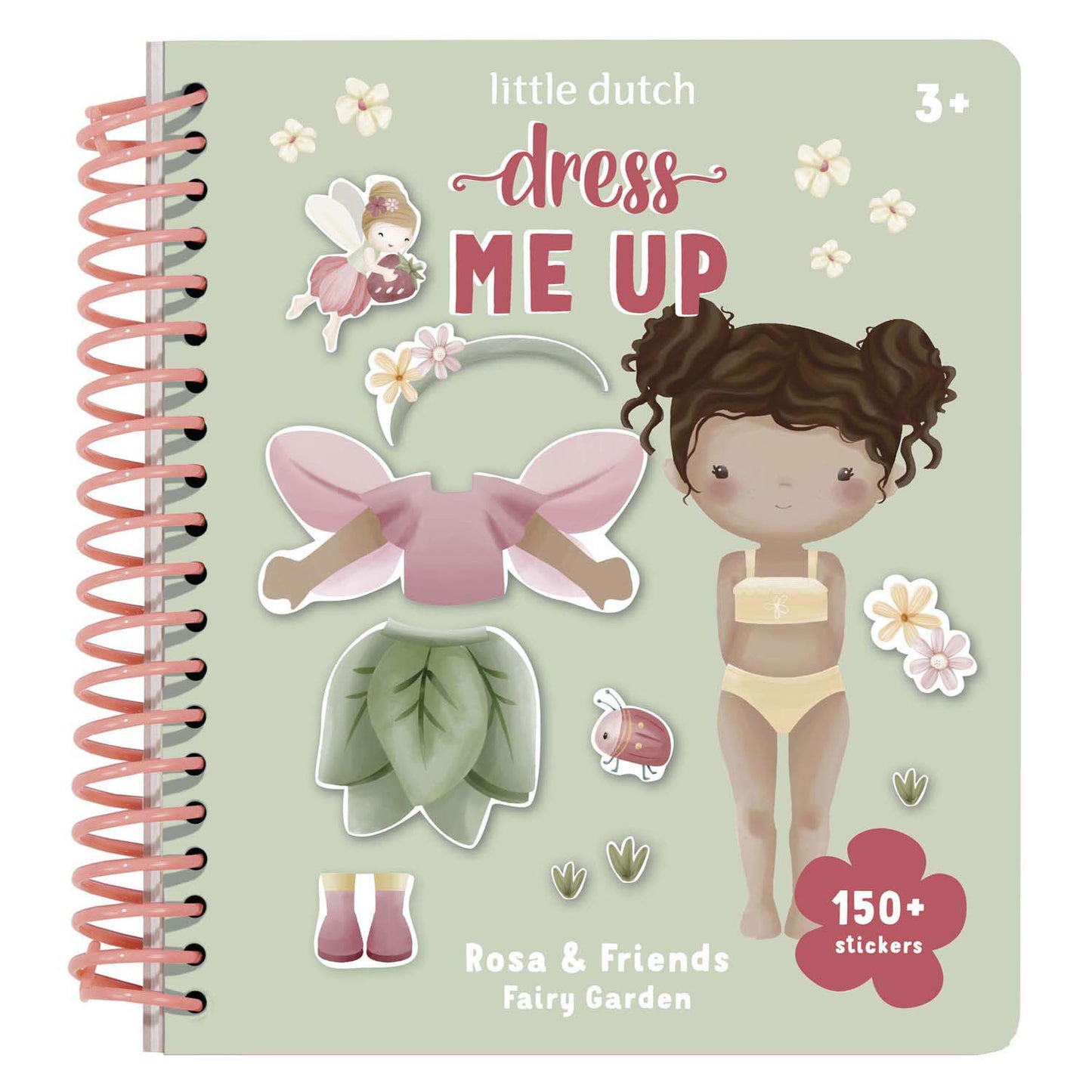 Little olandese Dress Up Book Rosa Fairy Garden