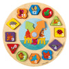 Giocattoli Bambolino Dikkie Dik Wooden Learning Clock, 12dlg.