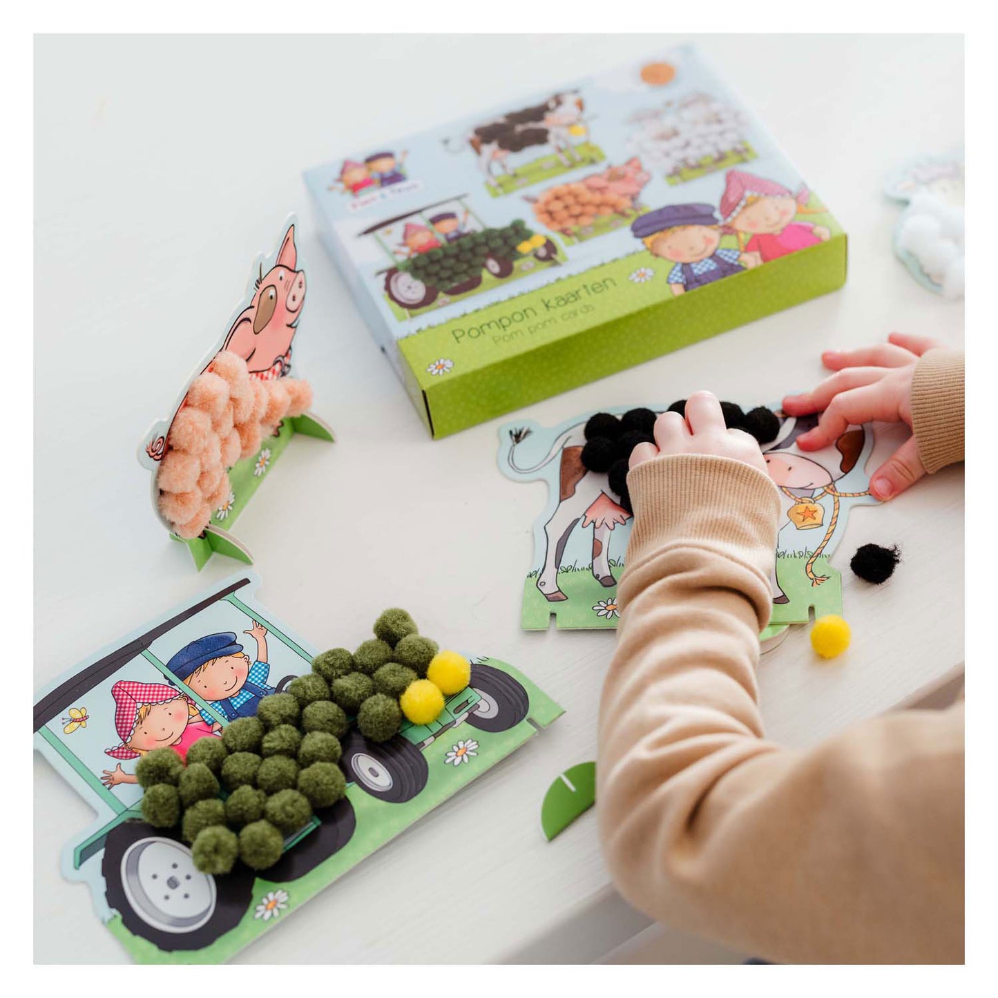 Giocattoli di bambolino fien teun pompon