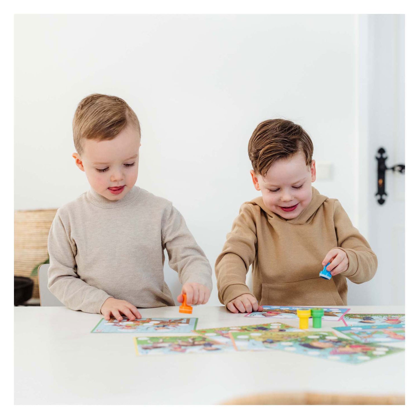 Set di francobolli educativi di Fien e Teun