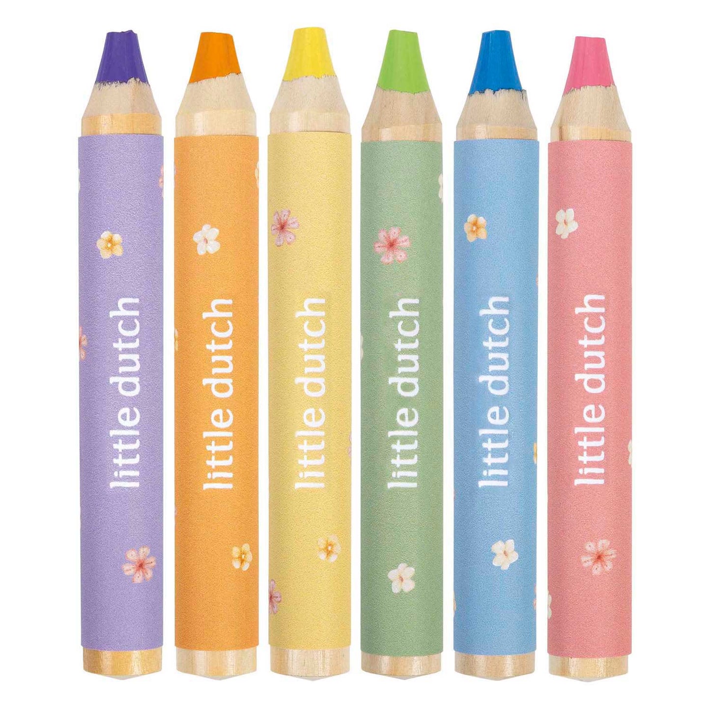 Lápices Little Dutch rosa - 6 uds.