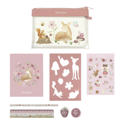 Bambolino toys little dutch pencil case set fairy garden - 7 pcs.