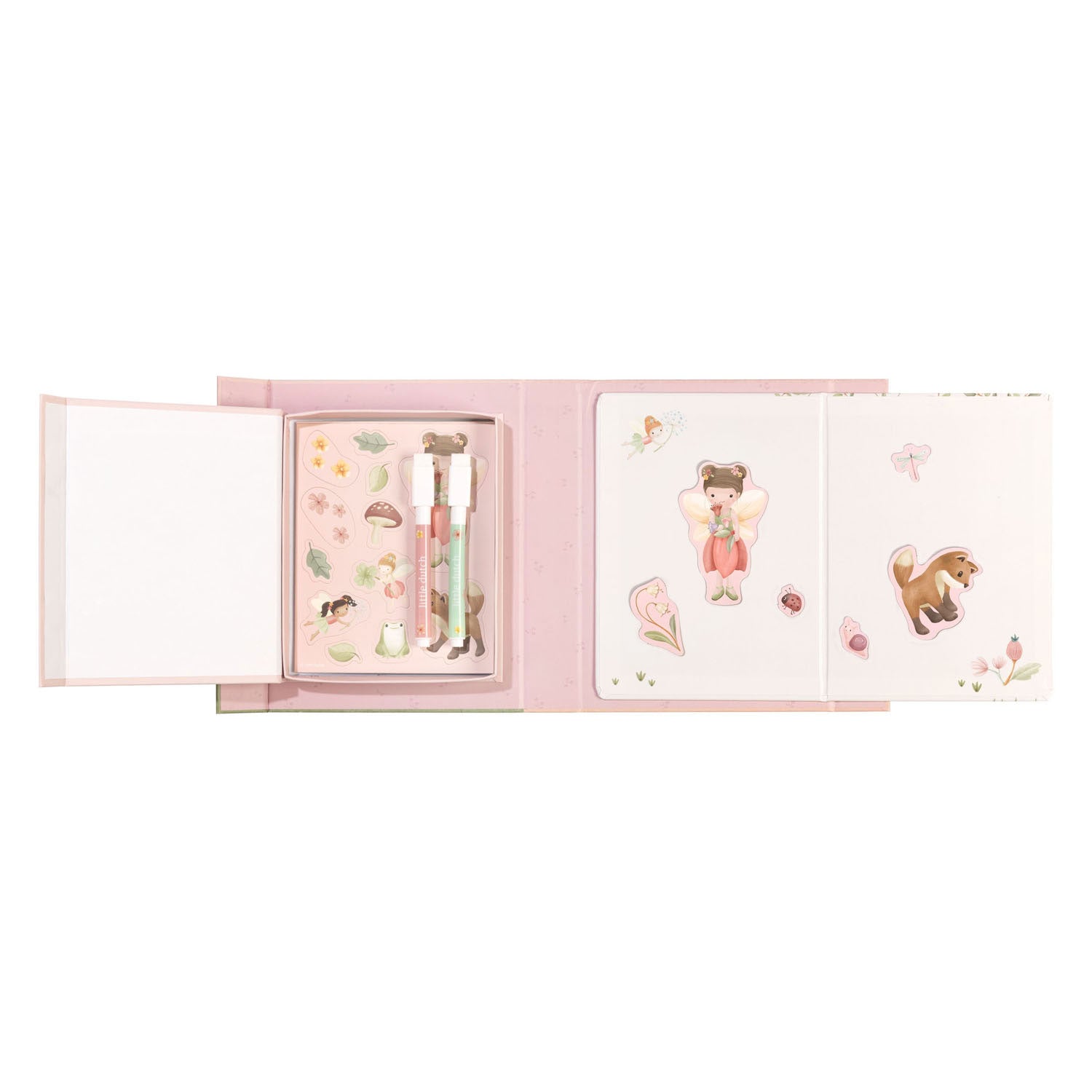 Set di targhette e magneti Little Dutch Rosa Friends