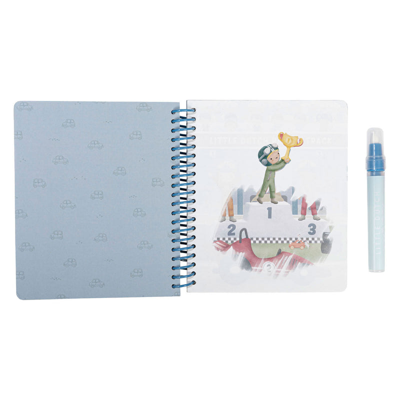 Libro para colorear Little Dutch Magic Water, vehículos Jim