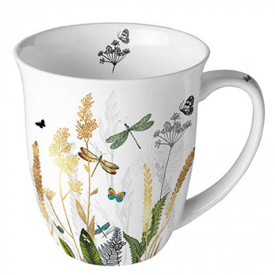 Tazza Ambiente fiori ornamentali bianchi