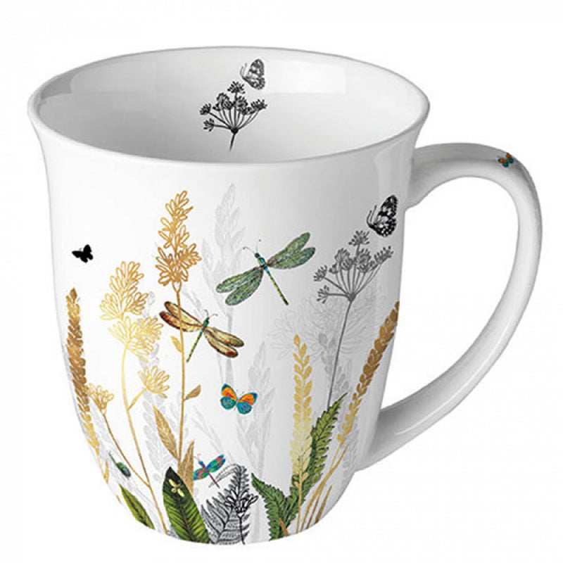 Ambiente mok ornamental flowers white