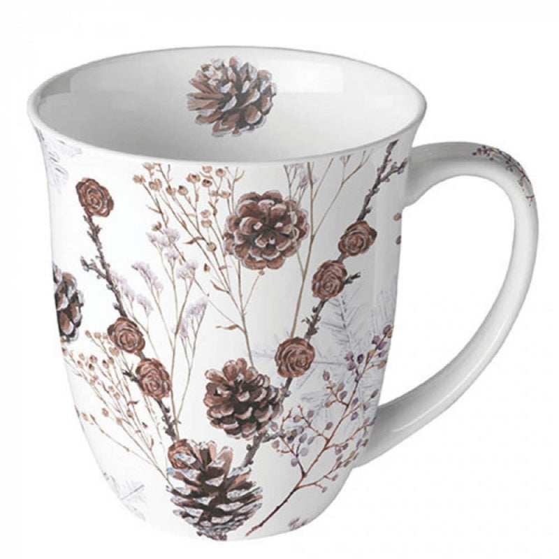 Taza Ambiente 400ml piñas blanco