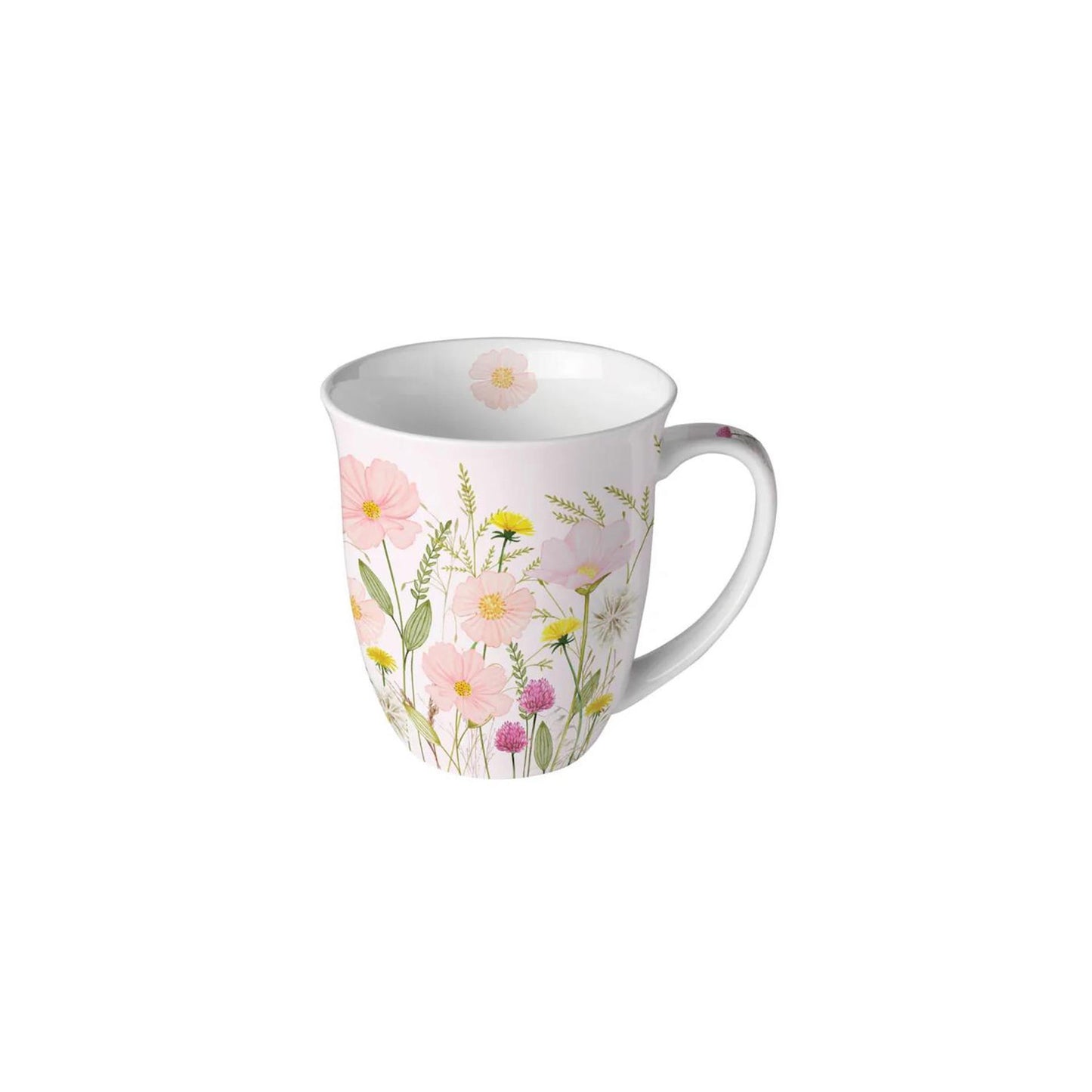 Taza Ambiente 0,4l flores pastel rosa