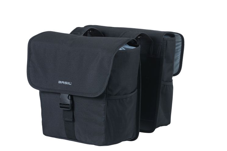 Basil Double Bag Go 32L Black