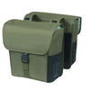 Borsa per biciclette a doppia bicicletta Basil Go 32 litri 14 x 27 x 31 cm verde scuro