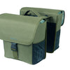 Basil Bolsa de bicicleta doble Go Mik 32 litros 14 x 27 x 31 cm de verde oscuro