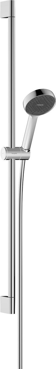 Hansgroheactivatera s - set doccia - ecosmart water saving - comando a pulsante select - 95mm - 2 funzioni getto - con asta scorrevole varia 90 cm - cromo