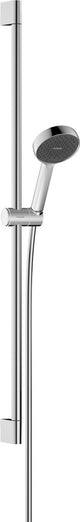 Hansgroheactivatera s - set doccia - ecosmart water saving - comando a pulsante select - 95mm - 2 funzioni getto - con asta scorrevole varia 90 cm - cromo