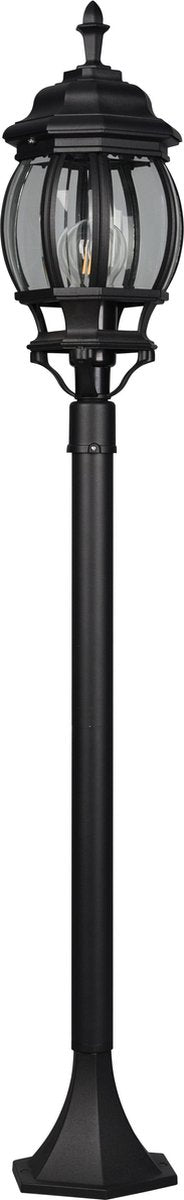 Trio elvo - iluminación de poste - negro mate - excl. 1x e27 4w - iluminación exterior - ip23