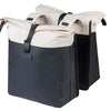 Basil tas vive dubbel wit zwart | 35l