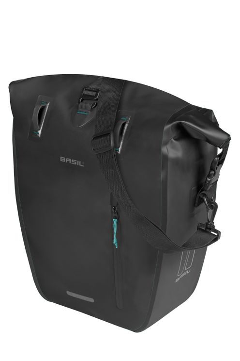 Basil tas rivo l enkel zwart | mik hooks | 15l