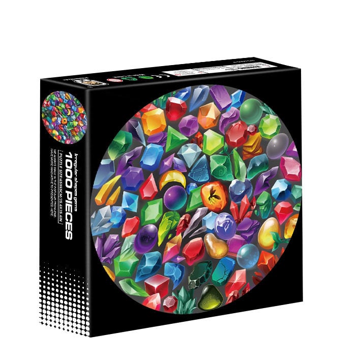Intro puzzle round - gemme colorate - 1000 pezzi