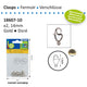 Vaessen creative • sluiting vis 14mm 2pcs gold