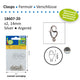 Vaessen creative • sluiting vis 14mm 2pcs silver