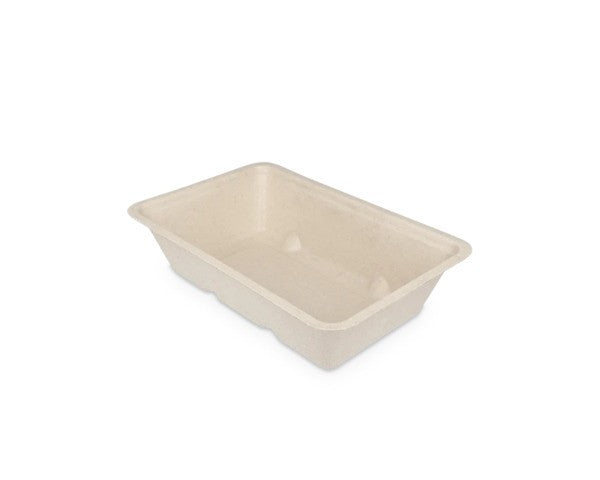 Vassoio snack da asporto a9 bagassa senza pfas (500 pezzi)